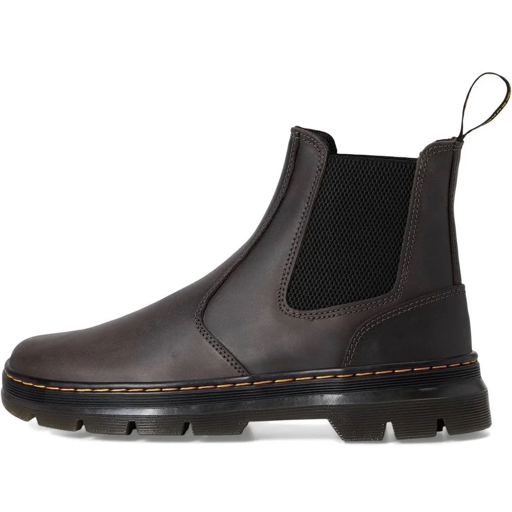 Dr. Martens Embury Gunmetal Leather Chelsea Boots Mens 10 Wyoming 26964020 New